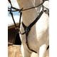 Rhinegold V-Check Elasticated Breastplate-Cob-Havana