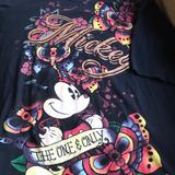 Disney Shirts | Disney Mickey Vintage T Shirt | Color: Black | Size: Xxl
