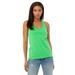 Bella + Canvas B6008 Women's Jersey Racerback Tank Top in Synthetic Green size 2XL | Cotton 6008, BC6008