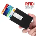 Portefeuille en aluminium pour cartes bancaires carte de crédit rfid ensemble de cartes boîte à