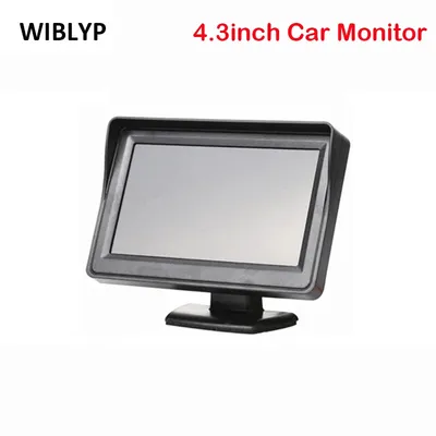Moniteur LCD de voiture pour caméra de recul écran 4.3 pouces TFT entrée vidéo numérique HD PAL