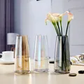 Aurora-Vase en verre transparent déconnexion vase à fleurs de luxe ornement de bureau décoration