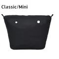 Poche zippée intérieure avec revêtement imperméable pour accessoires de sac Mini Obag classique