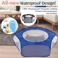 Tente transparente portable pour petits animaux de compagnie parc pour animaux de compagnie