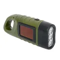 Lampe torche LED solaire portable lampe torche lanterne dynamo à manivelle pour tente camping en