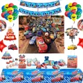 Décorations de fête d'anniversaire Disney Cars pour enfants ballons McQueen assiette standard en