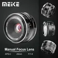 Meike – objectif manuel grand Angle 25mm F1.8 APS-C pour Fuji x-mount/pour Sony E/pour Panasonic