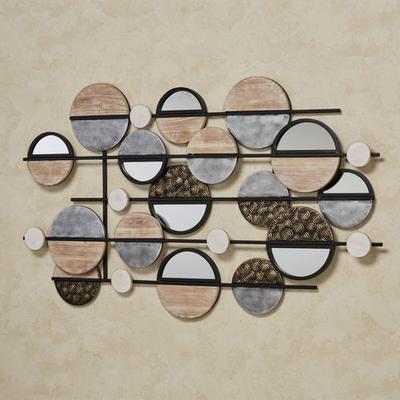 Hayes Mirrored Wall Sculpture Multi Warm , Multi Warm