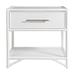 David Francis Furniture Olivia Collection 1 - Drawer Nightstand Wood in White | 28 H x 28 W x 20 D in | Wayfair B1025-NS-S101-H302