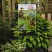 August Grove® Farrelly Female Mallard Duck & Ducklings 2-Sided Garden Flag, Polyester in Green | 15 H x 11 W in | Wayfair