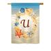 Highland Dunes Radford Summer Monogram 2-Sided Polyester Garden Flag in Brown | 18.5 H x 13 W in | Wayfair 771F0A2A91C5491AAAFD12AA21A1D9F1