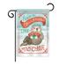 The Holiday Aisle® Baghdo Christmas Like No Otter Winter 2-Sided 19 x 13 in. Garden Flag in Gray/Brown | 18.5 H x 13 W in | Wayfair