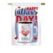 The Holiday Aisle® Gertie Happy Best Dad Day Summer Seasonal Father's Day 2-Sided Polyester 40 x 28 in. House Flag in Gray | 40 H x 28 W in | Wayfair