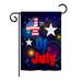 The Holiday Aisle® Tombolo Fireworks July 4th Americana Seasonal Impressions 2-Sided 19 x 13 in. Garden Flag in Blue | 18.5 H x 13 W in | Wayfair