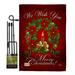 The Holiday Aisle® We Wish You Winter Christmas Impressions 2-Sided Polyester 19 x 13 in. Garden Flag in Red | 18.5 H x 13 W x 1 D in | Wayfair