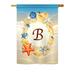 Highland Dunes Radford Summer Monogram 2-Sided Polyester Garden Flag Metal in Brown | 40 H x 28 W in | Wayfair 864D1DD5D63D437B953C97B5C8AE015B