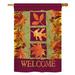 Red Barrel Studio® 3 Fall Leaves 2-Sided Polyester 40 x 28 in. Garden Flag in Brown/Orange/Red | 40 H x 28 W in | Wayfair
