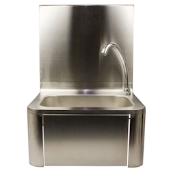 Handwaschbecken Edelstahl Kniebedienung Waschbecken Gastro Hygienebecken