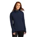 Sport-Tek LST561 Women's Sport-Wick Flex Fleece 1/4-Zip in True Navy Blue size 2XL | Triblend