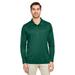 Team 365 TT51L Men's Zone Performance Long Sleeve Polo Shirt in Sport Forest Green size 4XL | Polyester