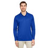 Team 365 TT51L Men's Zone Performance Long Sleeve Polo Shirt in Sport Royal Blue size Small | Polyester