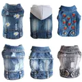 XS-2XL Denim Chien Vêtements Cowboy Pet Chien Manteau Chiot Vêtements Pour Petits Chiens Jeans Veste