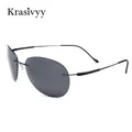 Krasivyy-Lunettes de soleil polarisées en titane ultralégères pour hommes et femmes lunettes de