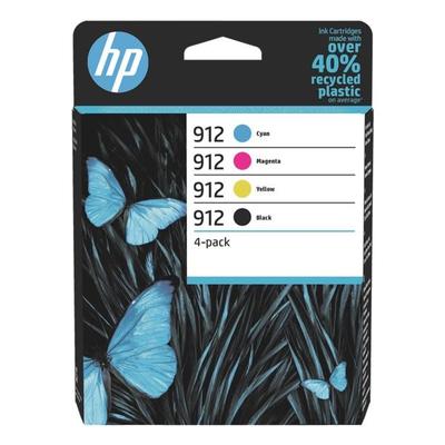HP 4er-Set Tintenpatronen »6ZC74AE« HP 912 CMYK schwarz