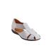 Women's The Cheryl Flat by Comfortview in Silver Metallic (Size 9 1/2 M)