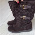 Coach Shoes | Brown And Gold Snow Boots | Color: Brown/Gold | Size: 6