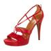 Gucci Shoes | Gucci Suede Slingback Sandals Size: 11 | It 41 | Color: Red | Size: 11