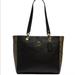 Coach Bags | Coach F80810 Jes Tote Khaki Signature Leather Bag | Color: Black/Brown | Size: Os