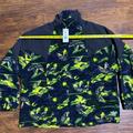 Adidas Jackets & Coats | Brand New Men’s Adidas Big Trefoild Printed Polar | Color: Black/Green | Size: M