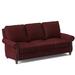 Bradington-Young Reddish 88" Genuine Leather Rolled Arm Sofa Genuine Leather in Gray | 40 H x 88 W x 40 D in | Wayfair 579-95-910400-68-TA-ST-NN