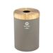 Glaro, Inc. Trash Can Stainless Steel in Gray/Yellow | 30 H x 20 W x 20 D in | Wayfair B2042NK-BE-B2