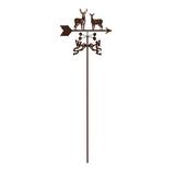 Millwood Pines Hadiya Standing Deer Weathervane Metal/Steel in Brown/Gray | 24 H x 21 W x 9 D in | Wayfair BDB060AA144D4AA5A01195C16C9EED2D