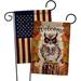 Loon Peak® 2 Piece Owl Watching Friends Impressions Decorative 2-Sided Polyester 19" x 13" Garden Flag Set in Brown | 18.5 H x 13 W in | Wayfair