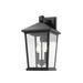 Z-Lite Beacon 17 Inch Tall 2 Light Outdoor Wall Light - 568B-BK