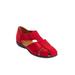 Wide Width Women's The Cheryl Flat by Comfortview in Red (Size 12 W)