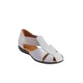 Wide Width Women's The Cheryl Flat by Comfortview in Silver Metallic (Size 12 W)