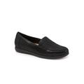 Wide Width Women's Deanna Slip Ons by Trotters in Black Mini Dot (Size 10 W)