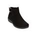 Wide Width Women's The Cassie Bootie by Comfortview in Black (Size 10 1/2 W)