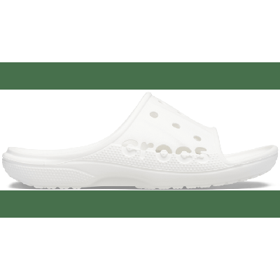 Crocs White Baya Slide Shoes