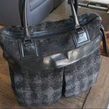 Burberry Bags | Men’s Burberry Wool Runway Tote / Duffel Bag | Color: Black/Gray | Size: Os