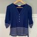 Anthropologie Tops | Anthropologie Lili's Closet 3/4 Sleeve Shirt | Color: Blue/Gray | Size: Xs