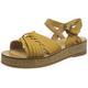 El Naturalista Damen Sandalen TUELBEND, Frauen Plateausandalen, feminin elegant women's women woman freizeit leger sommerschuh,CURRY,39 EU / 6 UK