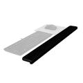 3M Gel Wrist Rest for Standing Desks, Accommodate Different Working Positions, Black (WR200B) 30.13 x 1 x 3.25 inches