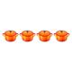 Le Creuset stoneware Set of 4 Petite Casseroles, 200 ml, Volcanic, 79212100900100