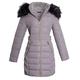 shelikes Women's Long Padded Coat Winter Warm Quilted Jacket Hooded Parka Coats With Removable Faux Fur Hood For Ladies