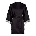 Ann Summers Women Cherryann Nightwear Erotic Robe Black Medium